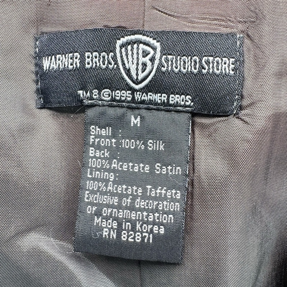 Vintage Warner Bros Studio Store Wile E Coyote Silk Vest Mens Medium 1995 Flawed - Picture 4 of 15